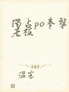 独占po拳击馆老板