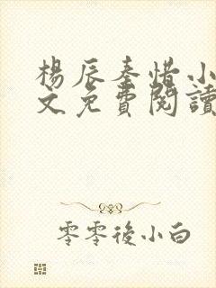 杨辰秦惜小说全文免费阅读最新