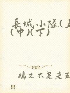 长城小队(上)(中)(下)