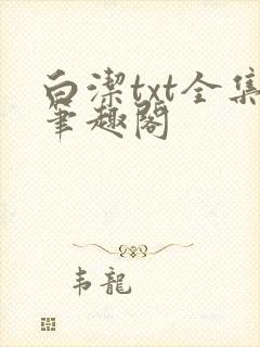 白洁txt全集笔趣阁