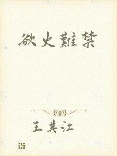 《欲火难禁》小说封面