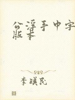 公浮手中字最新版本