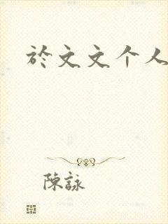 于文文个人简历