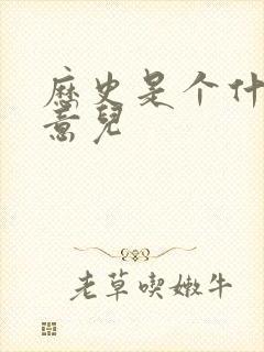 历史是个什么玩意儿