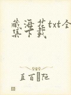 藏海花txt全集下载