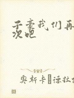 子豪我们再做一次吧封面