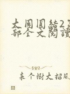大团圆结2第二部全文阅读封面