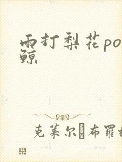 雨打梨花po问鲸