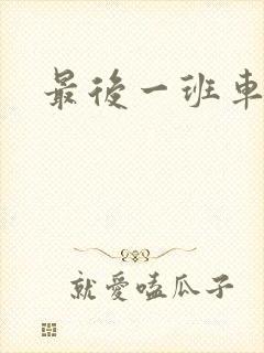 最后一班车小说