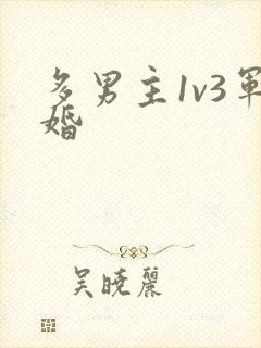 《多男主1v3军婚》小说封面