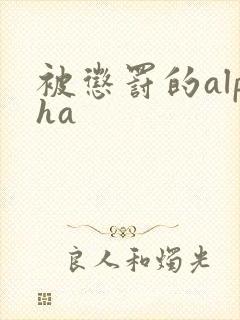 被惩罚的alpha