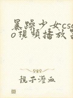 暴躁少女csgo视频播放器推荐