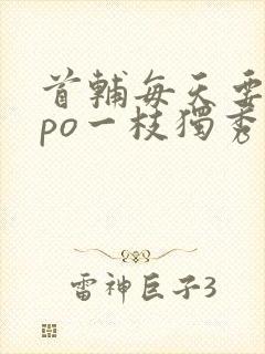 首辅每天要不够po一枝独秀全文