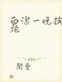 白洁一晚挨十二炮封面