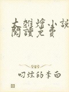 大杂烩小说全集阅读免费