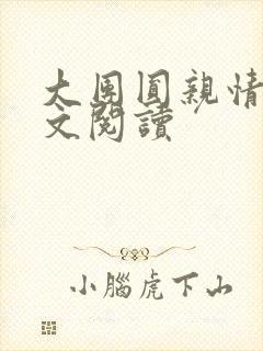 大团圆亲情会全文阅读