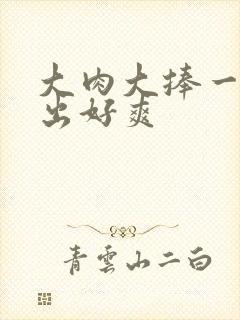 大肉大捧一进一出好爽