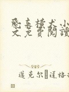 飞来横犬小说全文免费阅读无弹窗笔趣阁