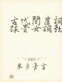 古代闺房调教h揉贵女调教记