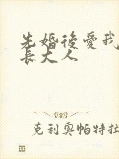 先婚后爱我的市长大人