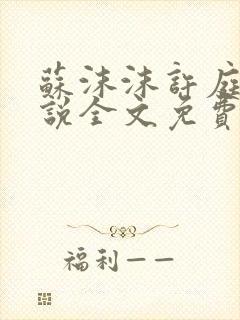 苏沫沫许庭川小说全文免费阅读