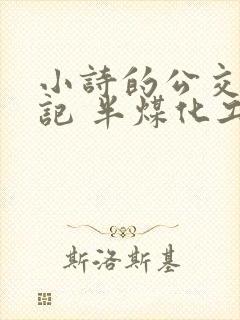 小诗的公交车日记 半煤化工
