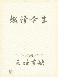 《燃情今生》小说封面