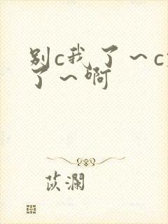 别c我了～c烂了～啊