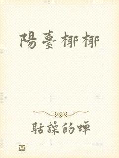 《阳台椰椰》小说封面