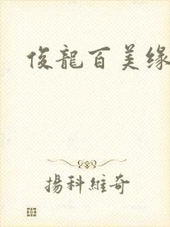 俊龙百美缘小说