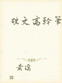 破文高干笔趣阁