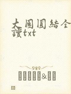 大团圆结全文阅读txt