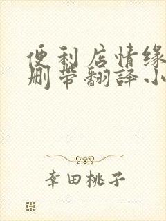 便利店情缘未增删带翻译小说