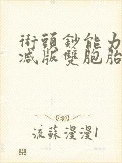 街头钞能力无删减版双胞胎