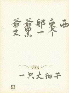 爷爷那东西又大又黑一个