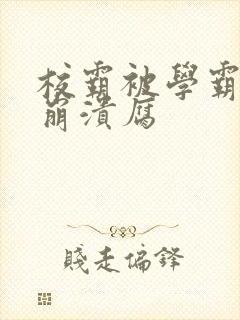 校霸被学霸玩到崩溃腐