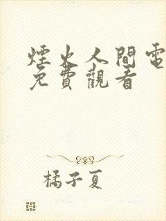 烟火人间电视剧免费观看