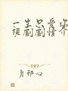 一生只爱你 电视剧剧情介绍