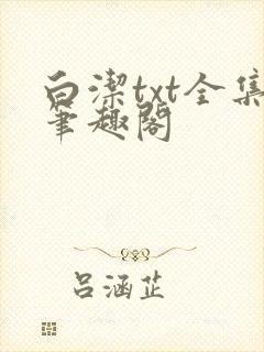 白洁txt全集笔趣阁