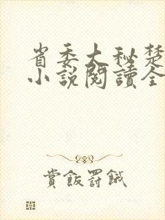 省委大秘楚东恒小说阅读全文