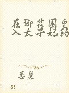 在御花园皇上进入太子妃的小说