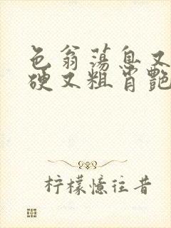 色翁荡息又大又硬又粗肖艳