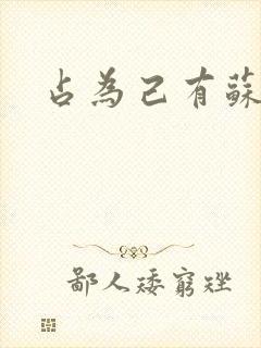 占为己有苏静初