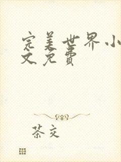 完美世界小说全文免费