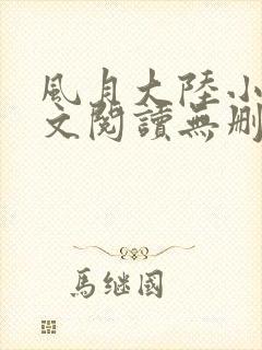 风月大陆小说全文阅读无删减