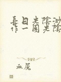 长日光阴渺渺乱作一团光阴似箭