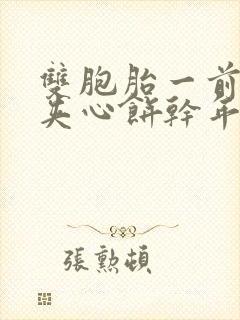 双胞胎一前一后夹心饼干年下