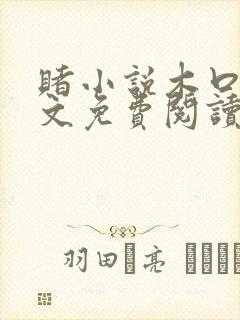 赌小说木口银全文免费阅读笔趣阁