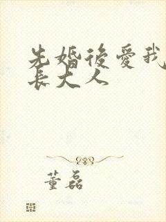 先婚后爱我的市长大人