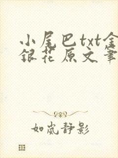 小尾巴txt金银花原文笔趣阁在线阅读